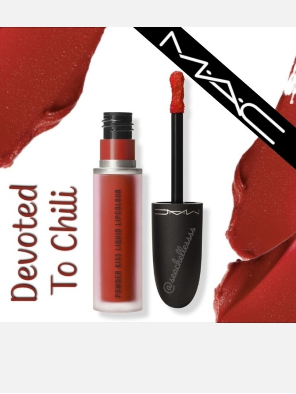 Devoted To Chili Powder Kiss Liquid Lipcolor Brick Red Mac Brand New in Box FS